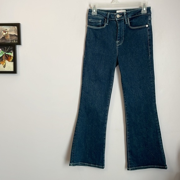 Frame Le One Flare Denim Jeans size 1 - Picture 1 of 14